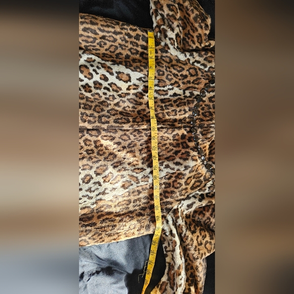 Victor Alfaro faux Leppard fur jacket vintage NWOT - Picture 6 of 7